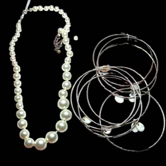 Faux Pearl mother of pearl lot - Picture 1 of 5
